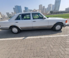 Mercedes SEL560 Classic Registered at Sharjah Classic Car Club