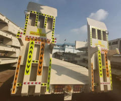 Lowbed Trailer 4 Axles – 100 Tons, New Model