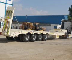 Lowbed Trailer 4 Axles – 100 Tons, New Model