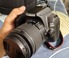 Canon 250D DSLR – Excellent Condition with Lenses & Batteries