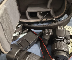 Canon 250D DSLR – Excellent Condition with Lenses & Batteries