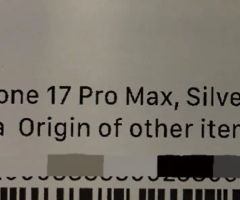 iPhone 17 Pro Max – 256GB, Silver – Brand New