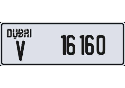 Dubai Plate Number 16160 (Code V) – For Sale