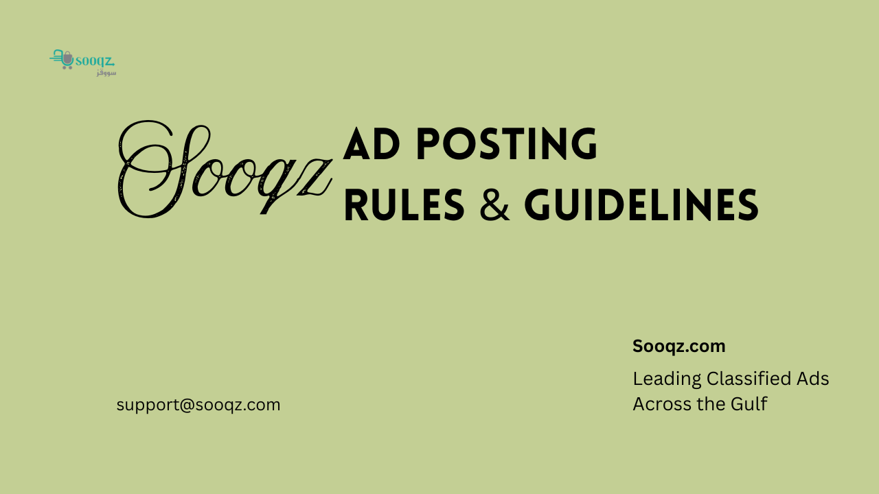 Sooqz Ad Posting Rules & Guidelines	