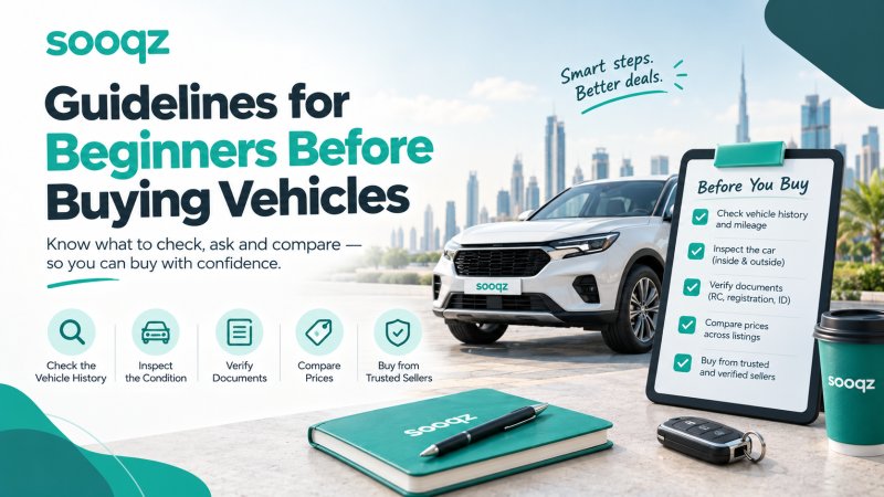 Guidelines for Beginners Before Buying Vehicles 